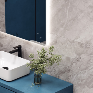 Керамогранит Cersanit Cambio светло-серый арт. A17426 (60x120) ректификат рельеф